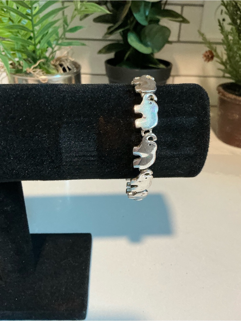 Silver Elephant Link Bracelet - Women Jewelry